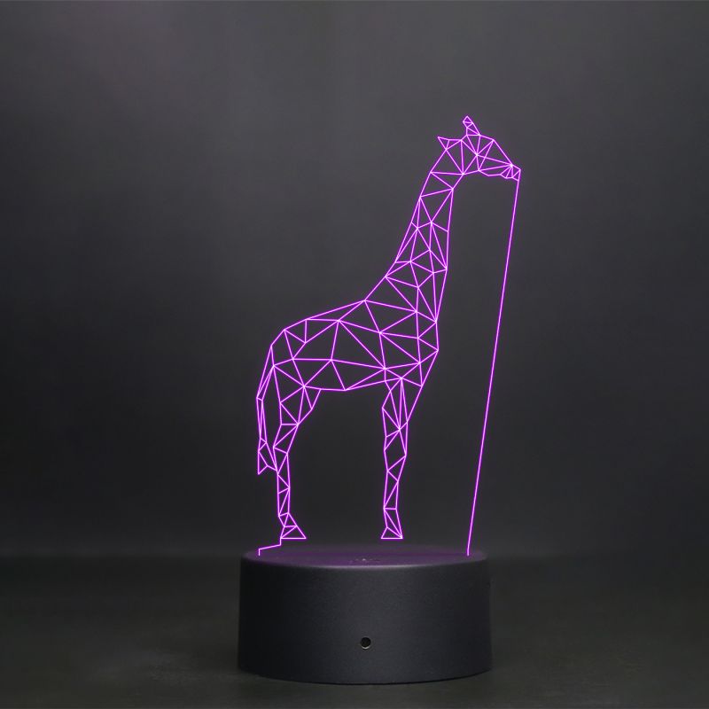 Poly-Art Giraffe Design Night Lamp