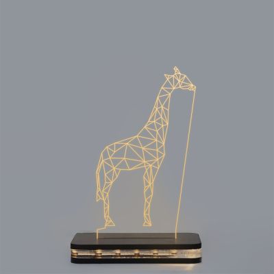 Poly-Art Giraffe Design Night Lamp