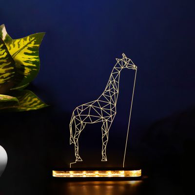 Poly-Art Giraffe Design Night Lamp