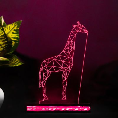 Poly-Art Giraffe Design Night Lamp