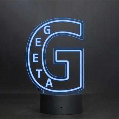 (G) Alphabet Design Name Night Lamp With Customized Name