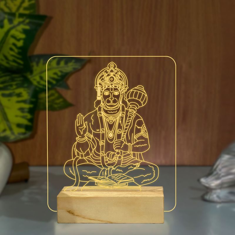 Lord Hanuman Ji Design Night Lamp