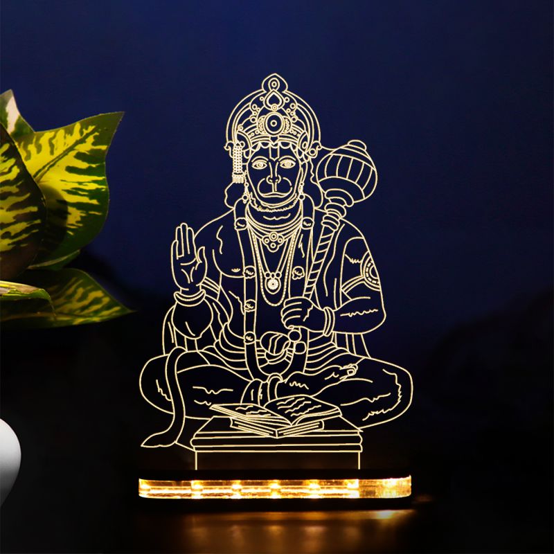 Lord Hanuman Ji Design Night Lamp