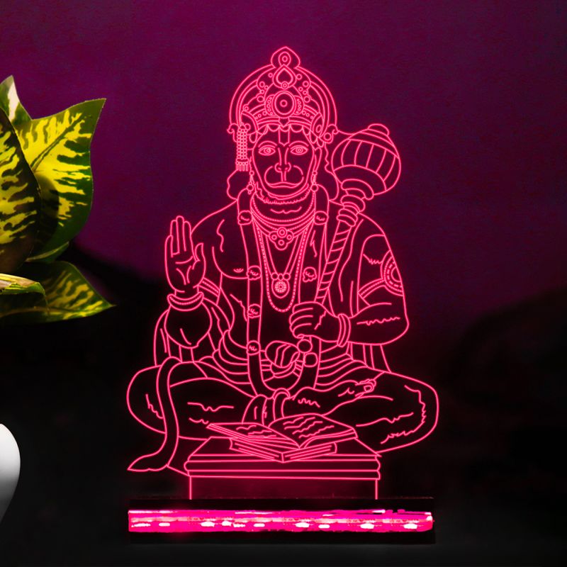 Lord Hanuman Ji Design Night Lamp