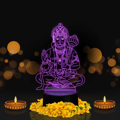 Lord Hanuman Ji Design Night Lamp