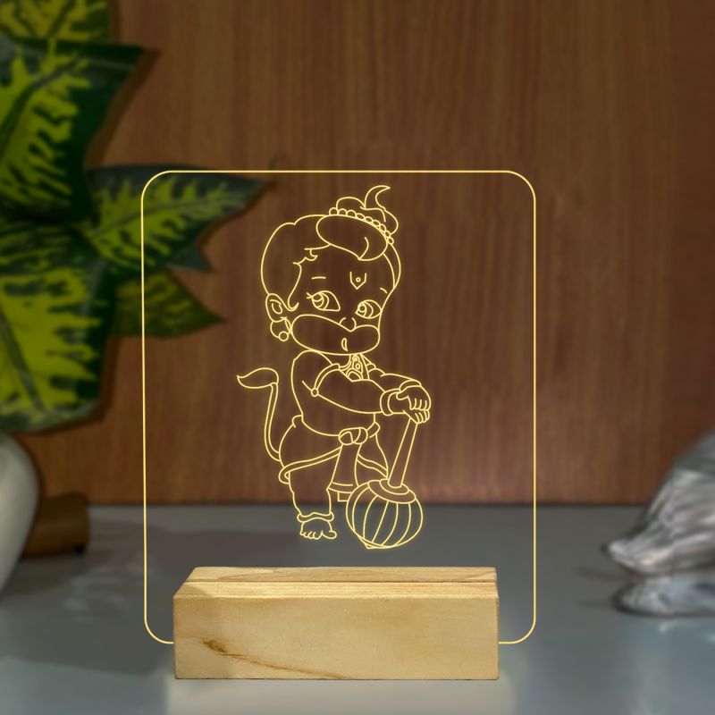 Bal Hanuman Ji Design Night Lamp