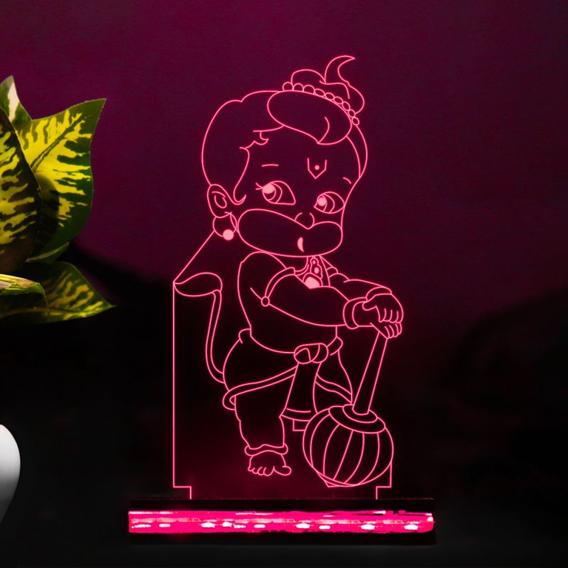 Bal Hanuman Ji Design Night Lamp