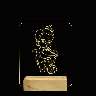 Bal Hanuman Ji Design Night Lamp