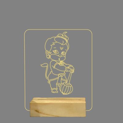 Bal Hanuman Ji Design Night Lamp