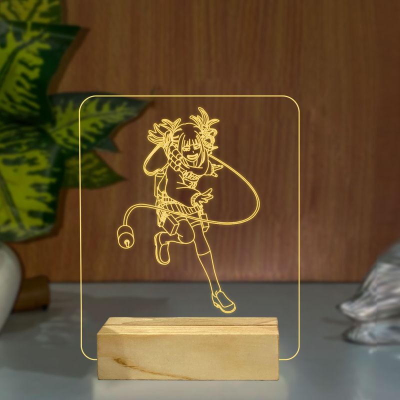 Himiko Toga Anime Character Design Night Lamp