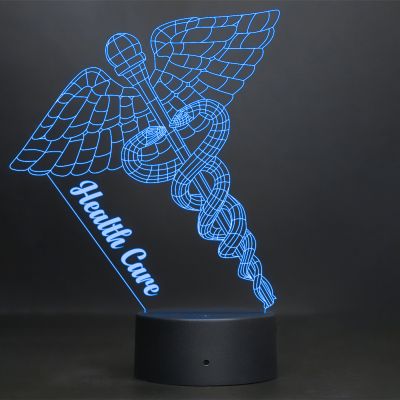 Doctor Sign With Health Care Text Design Night Lamp