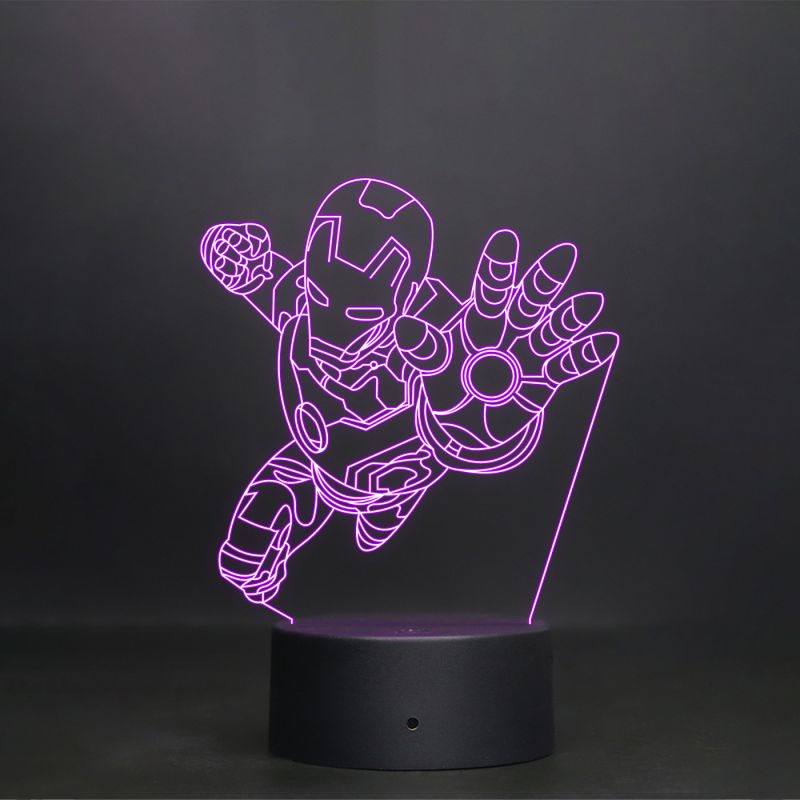 Iron-Man Character Design Night Lamp