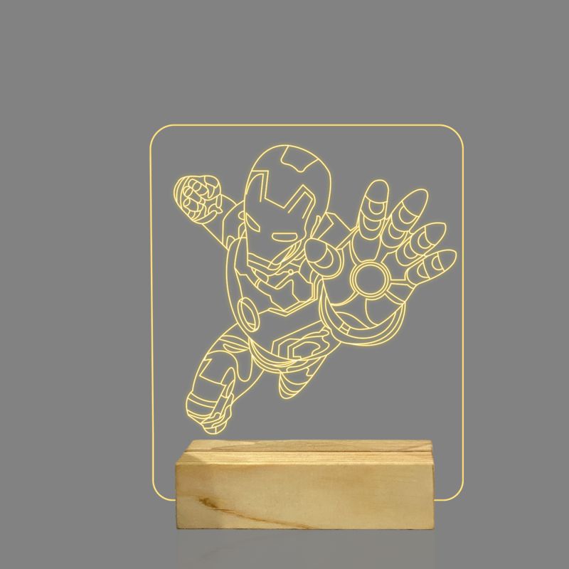 Iron-Man Character Design Night Lamp