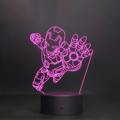 Iron-Man Character Design Night Lamp