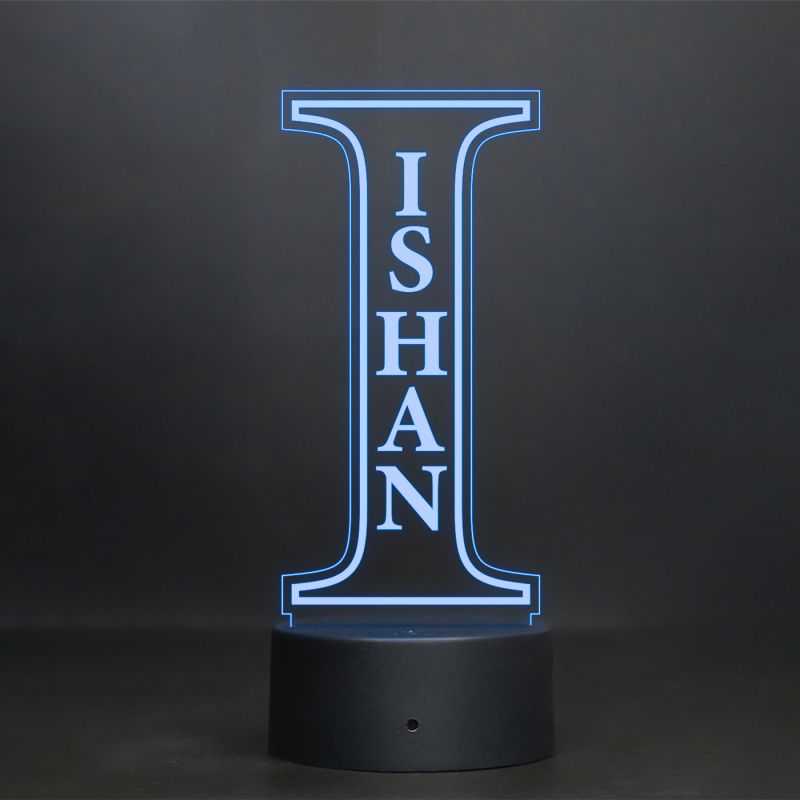 (I) Alphabet Design Name Night Lamp With Customized Name