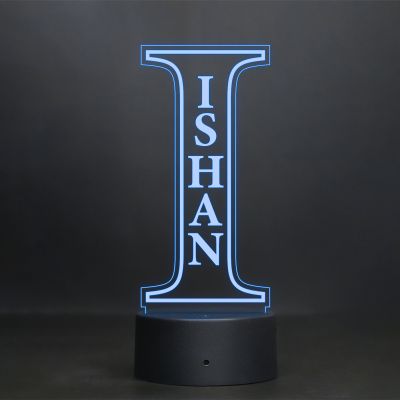 (I) Alphabet Design Name Night Lamp With Customized Name