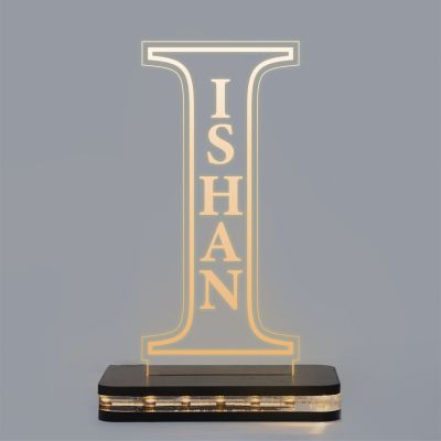 (I) Alphabet Design Name Night Lamp With Customized Name