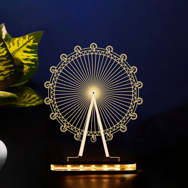 Ferris Wheel Amusement Ride Design Night Lamp