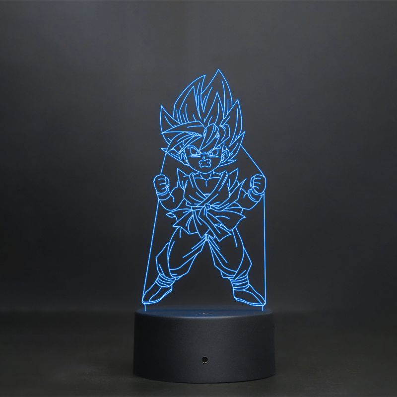 Kid Goten From Dragon Ball Z Character Design Night Lamp