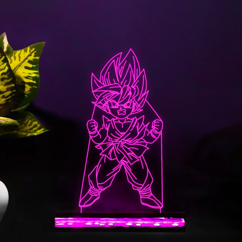 Kid Goten From Dragon Ball Z Character Design Night Lamp