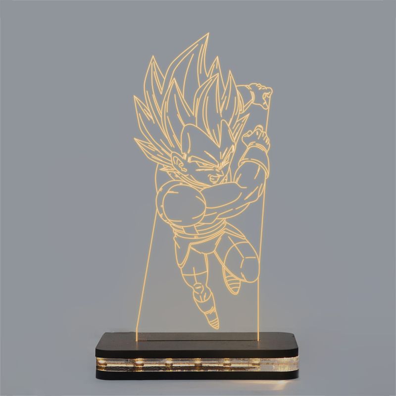 Vegeta Character From Dragon Ball Z Design Night Lamp