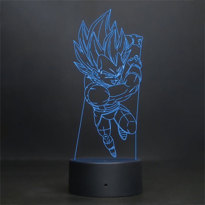 Vegeta Character From Dragon Ball Z Design Night Lamp