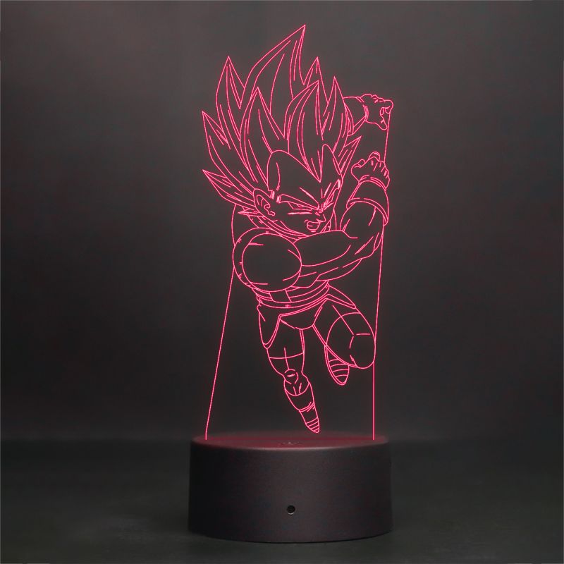 Vegeta Character From Dragon Ball Z Design Night Lamp