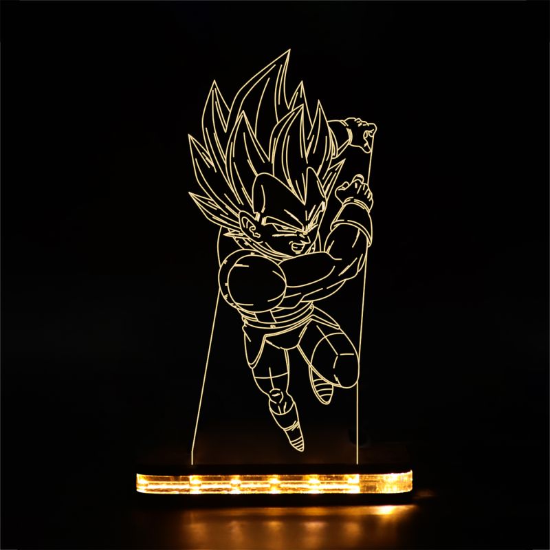 Vegeta Character From Dragon Ball Z Design Night Lamp