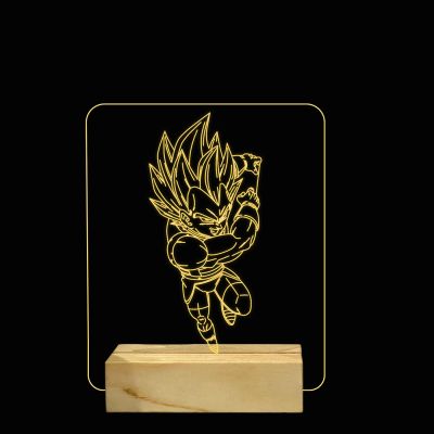 Vegeta Character From Dragon Ball Z Design Night Lamp