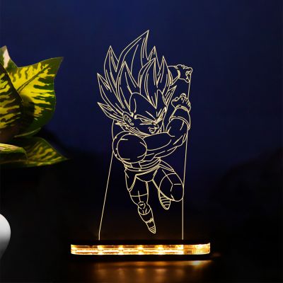 Vegeta Character From Dragon Ball Z Design Night Lamp