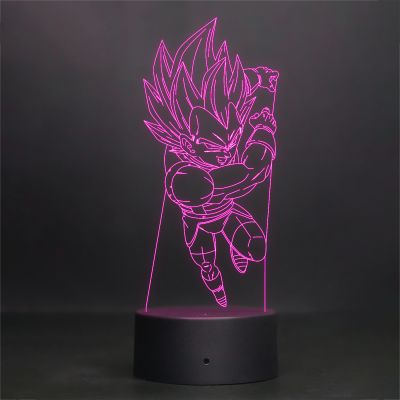 Vegeta Character From Dragon Ball Z Design Night Lamp