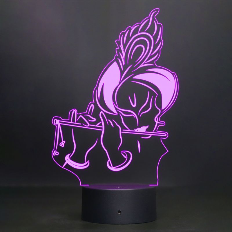 Lord Krishna Ji Design Night Lamp