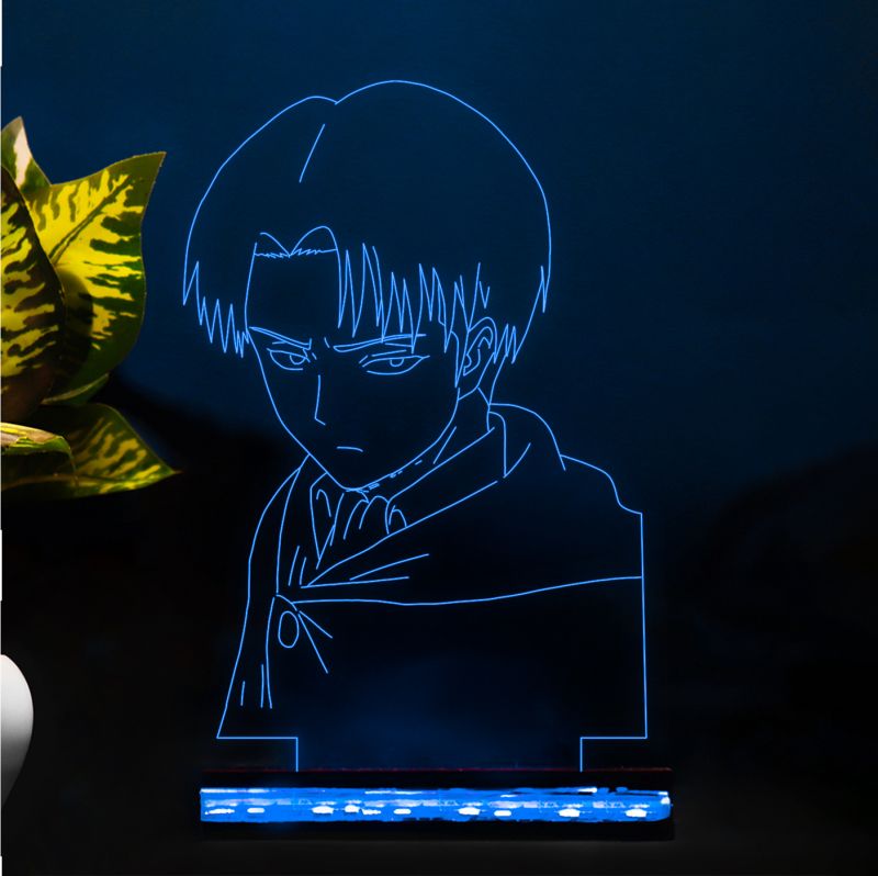 Levi Ackerman Anime character Design Night Lamp