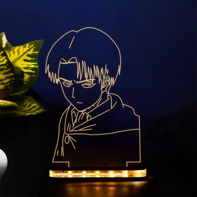 Levi Ackerman Anime character Design Night Lamp