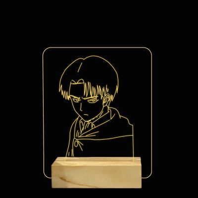 Levi Ackerman Anime character Design Night Lamp