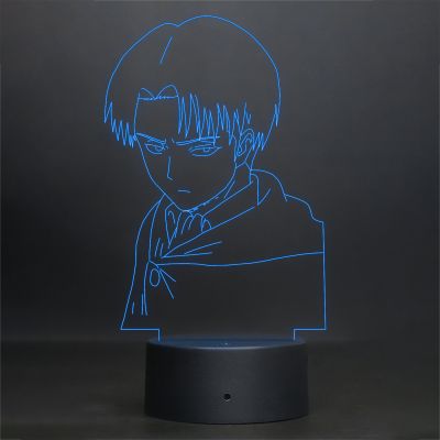 Levi Ackerman Anime character Design Night Lamp