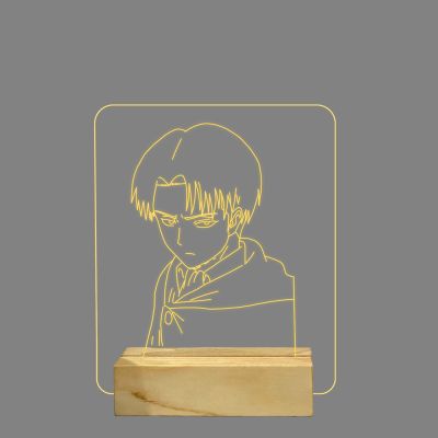 Levi Ackerman Anime character Design Night Lamp