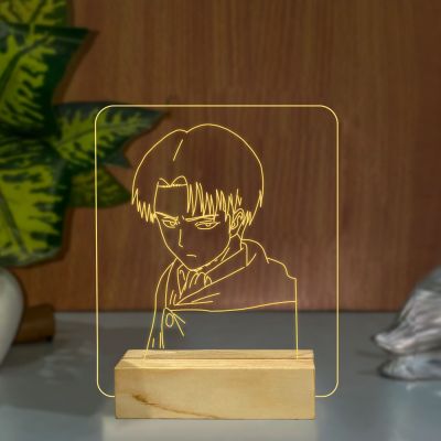 Levi Ackerman Anime character Design Night Lamp