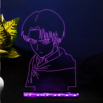 Levi Ackerman Anime character Design Night Lamp