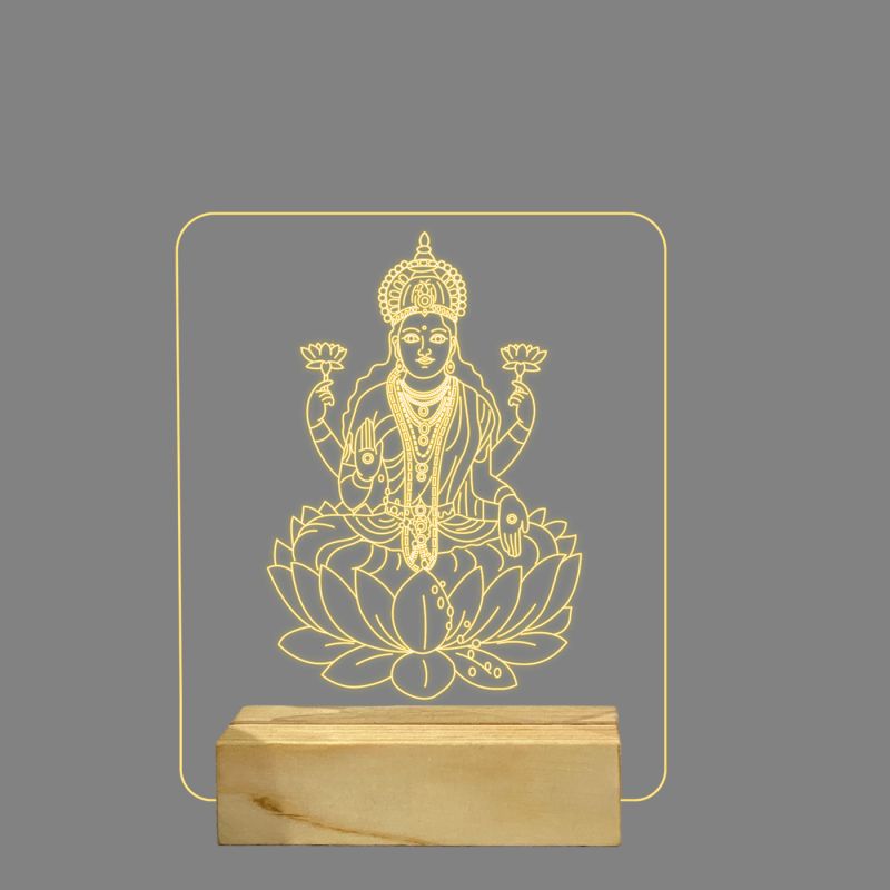 Mata Laxmi Ji Design Night Lamp