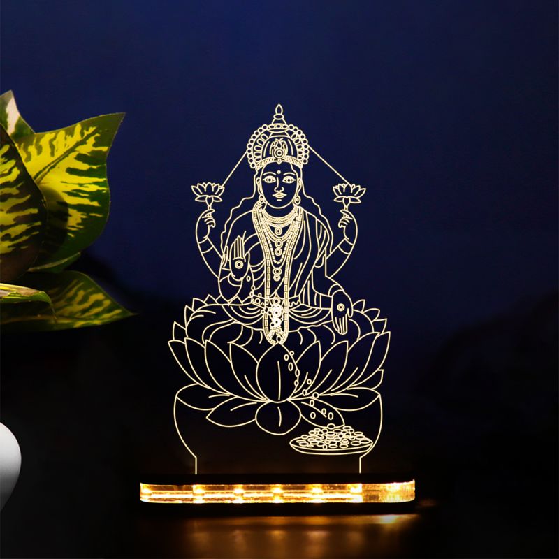 Mata Laxmi Ji Design Night Lamp