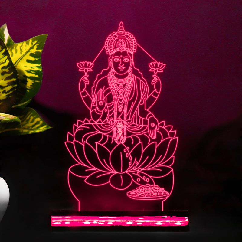 Mata Laxmi Ji Design Night Lamp