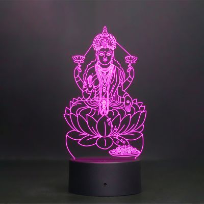 Mata Laxmi Ji Design Night Lamp