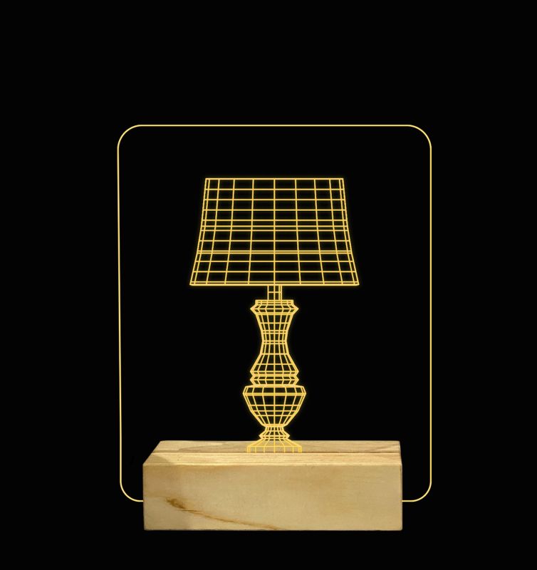 3D Illusion Lamp Design Night Lamp