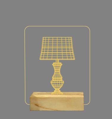 3D Illusion Lamp Design Night Lamp