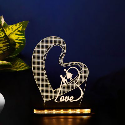 Proposing Couple Design Night Lamp