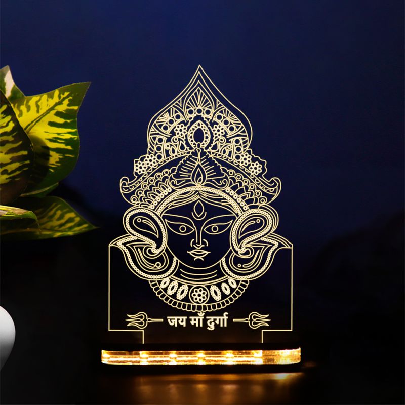 Durga Mata Ji Design Night Lamp