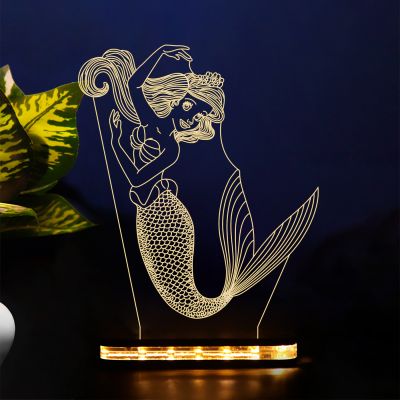 Mermaid Character Design Night Lamp