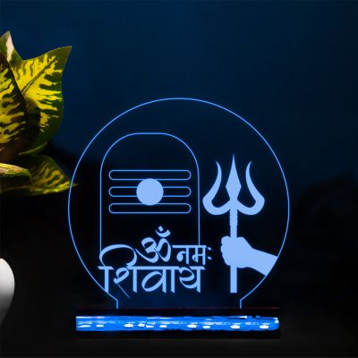 Om Namah Shivay Text Design Night Lamp