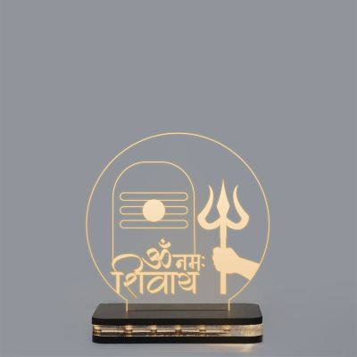 Om Namah Shivay Text Design Night Lamp